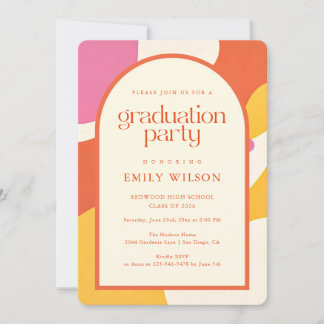 Invitación Elegant Retro Grad Graduate Photo Graduation