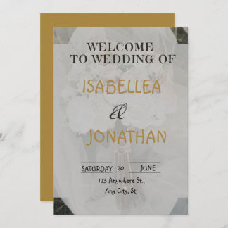 Invitación Elegant Romantic Floral Wedding Invitation