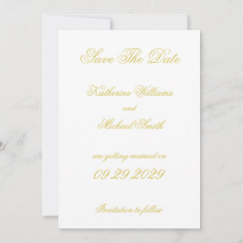Invitación Elegant Script Island Citrus Wedding Save The Date
