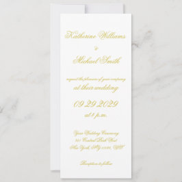 Invitación Elegant Script Island Citrus Yellow Wedding Invite