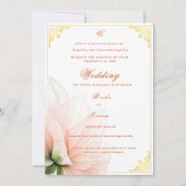 Invitación Elegant Sikh Wedding | Punjabi Wedding