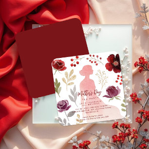 Invitación Elegant Silhouette Mothers Day Tea Party