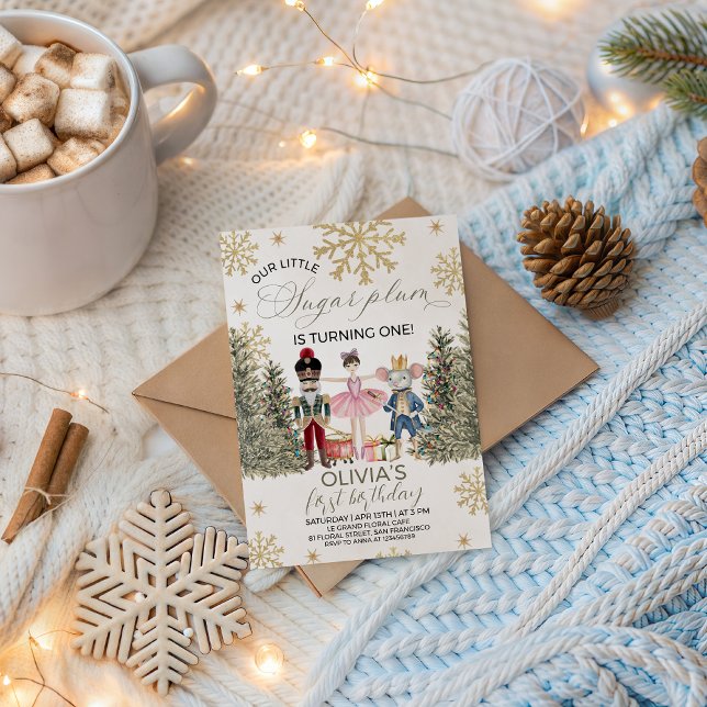 Invitación Elegant Sugar Plum Nutcracker Invite (Subido por el creador)