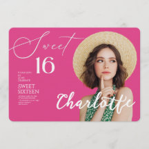 Elegant Sweet 16 Save the Date Birthday