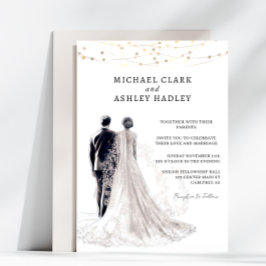 Invitación Elegant Traditional Wedding