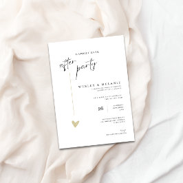 Invitación Elegant Wedding Happily Ever After Party