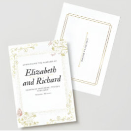 Invitación Elegant Wedding Invitation