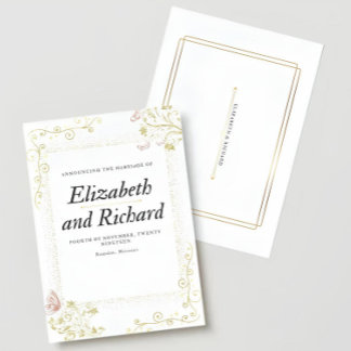 Invitación Elegant Wedding Invitation