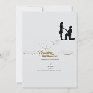 Invitación Elegant Wedding Invitation Card