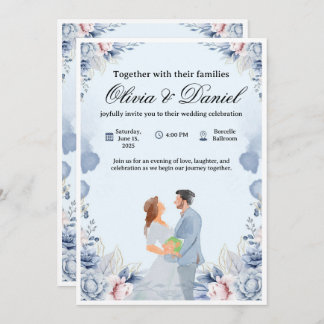 Invitación Elegant Wedding Invitation – Customizable & Modern