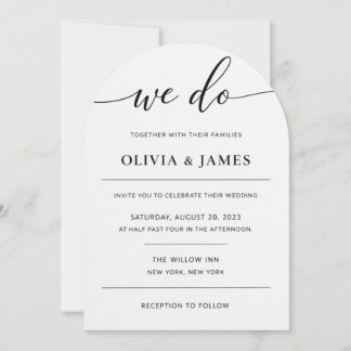 Invitación Elegant wedding invitation for you