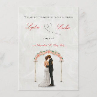 Invitación Elegant Wedding Invitation Template