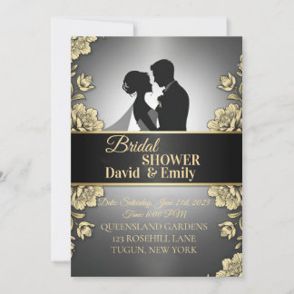 Invitación Elegant Wedding Invitations – Timeless Love in Eve
