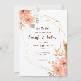 Invitación Elegant Wedding Save The Date Minimal Design