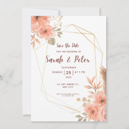 Invitación Elegant Wedding Save The Date Minimal Design