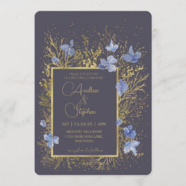 Invitación Elegant Wintry Foliage Winter Wedding