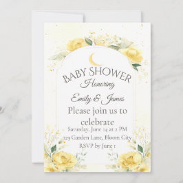 Invitación Elegant Yellow Daffodil Baby Shower Invitation
