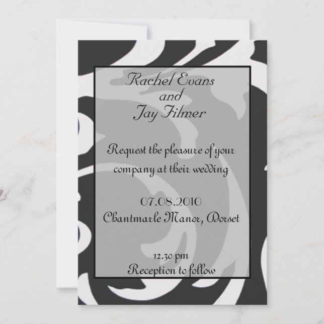 Invitación elegante (Anverso)