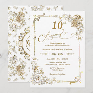 Invitación Elegante 10º Aniversario