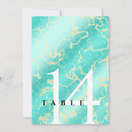 Invitación Elegante 11.º 44° Aniversario Boda Turquesa