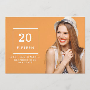 Invitación elegante 2015 de la graduación de la