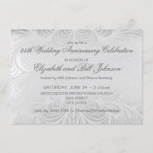 Invitación Elegante 25º Aniversario de Bodas de Plata