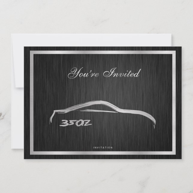 Invitación elegante 350Z (Anverso)
