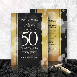 Invitación Elegante 50º Aniversario de Bodas de Oro