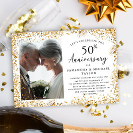 Invitación Elegante 50° Aniversario Boda