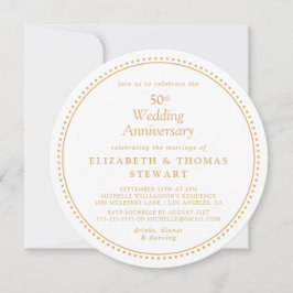 Invitación Elegante 50 Aniversario de Boda