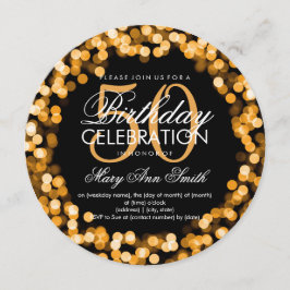 Invitación Elegante 50 aniversario de la luz de oro