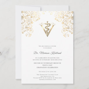 Invitación elegante a la Ceremonia de la Bata Blan