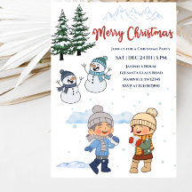 Invitación elegante a la fiesta de Navidad