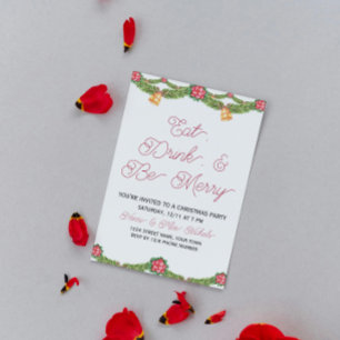 Invitación elegante a la fiesta de Navidad