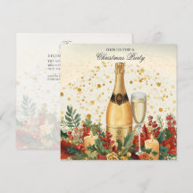 Invitación elegante a la fiesta de Navidad