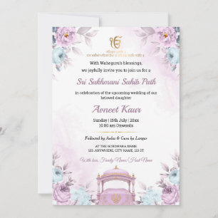 Invitación elegante a la lectura de Sukhmani Sahib