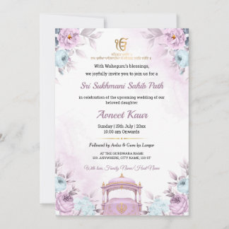 Invitación elegante a la lectura de Sukhmani Sahib