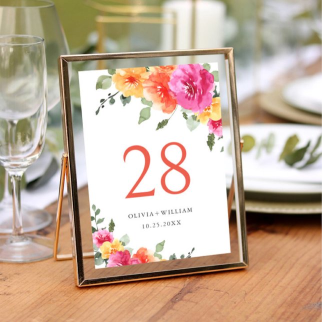 Invitación Elegante acuarela Boda de flores rosadas brillante (Subido por el creador)