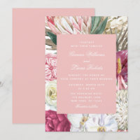 Elegante acuarela Boho Floral Country Wedding