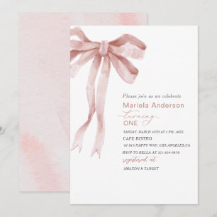 Invitación Elegante acuarela Chica Baby Shower Invi