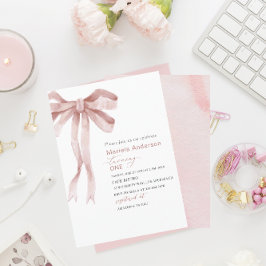 Invitación Elegante acuarela Chica Baby Shower Invi