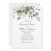 Elegante acuarela Eucalyptus Bohemian Boda