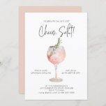 Invitación Elegante acuarela Fiesta de cócteles de vino Rosa<br><div class="desc">// Puede ser totalmente personalizado para satisfacer sus necesidades. Diseñado por Gorjo Designs via Zazzle. // ¿Necesita ayuda para personalizar su diseño? ¿Tienes otras ideas? No dude en ponerse en contacto conmigo (Zoe) directamente a través del botón de contacto de abajo.</div>