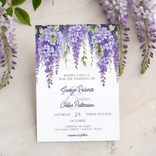 Invitación Elegante acuarela Floral Boda botánico (Subido por el creador)