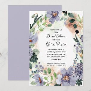 Invitación Elegante acuarela Floral Bridal Shower