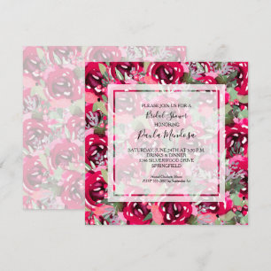 Invitación Elegante acuarela Floral Bridal Shower