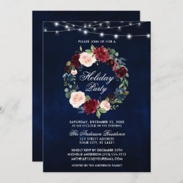 Invitación Elegante acuarela Floral Fiesta de Fiesta