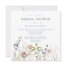 Elegante acuarela Jardín Flores Ducha Bridal