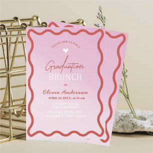 Invitación Elegante acuarela minimalista brunch pi
