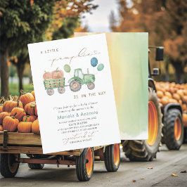 Invitación Elegante acuarela Un pequeño Baby Shower de calaba